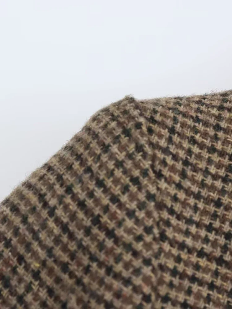 2025 Autumn and Winter New Arrivals Women's Fashionable and Versatile Series Wool Blended Plaid Suit Jacket