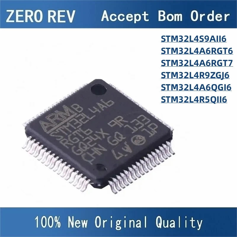 100% New STM32L4S9AII6 STM32L4A6RGT6 STM32L4A6RGT7 STM32L4R9ZGJ6 STM32L4A6QGI6 STM32L4R5QII6 Brand new original chips ic