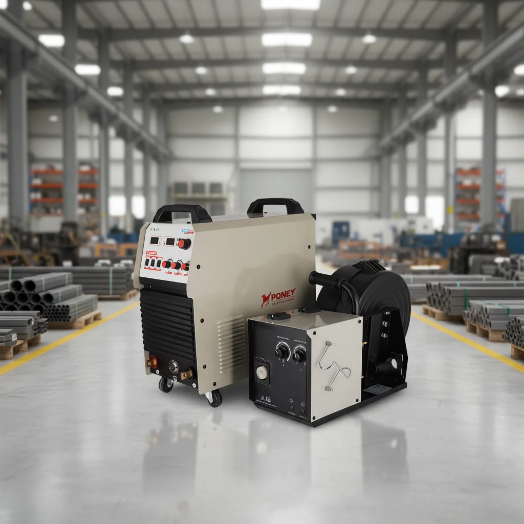 New Poney MIG-350NF 3Ph 380V Analogy Inverter Multi-Process MAG/GMAW Flux Industrial Welding Equipment