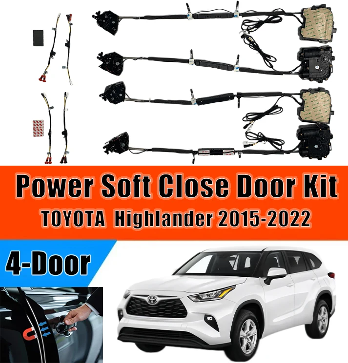 Xcar for Toyota Highlander 2015-2022 Car OEM Automatic Soft Close Door Electric Suction Kit Auto Power Closing