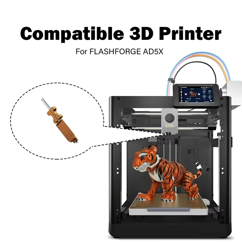0.8mm Nozzle for AD5X Hardened Nozzle Adverturer for Extruder Ad5x Hotend 3D Printer Accessories-A74P