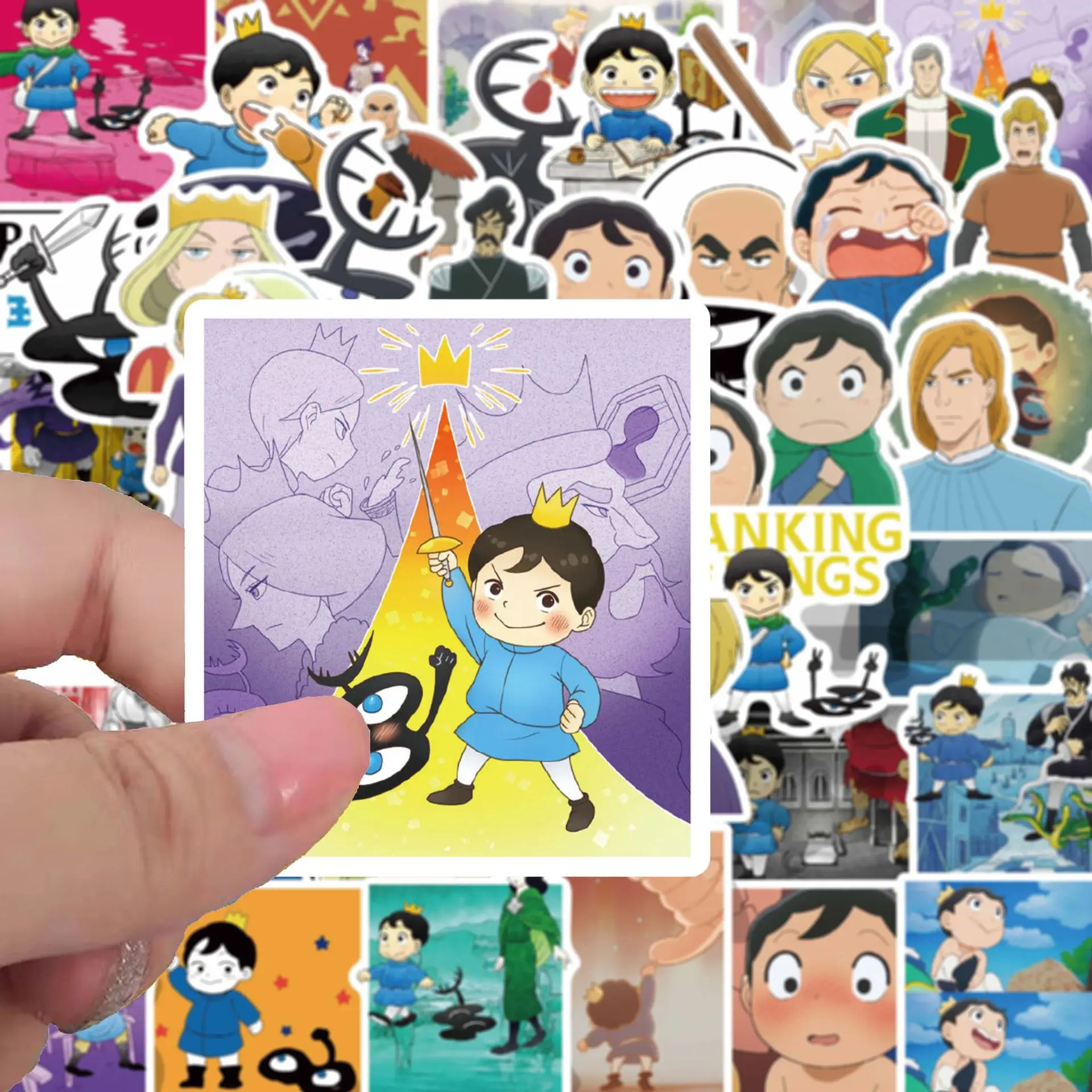 50 pezzi di classificazione dei re adesivi decorativi per notebook, frigorifero, ricompensa, carta diffusa, adesivo all'ingrosso
