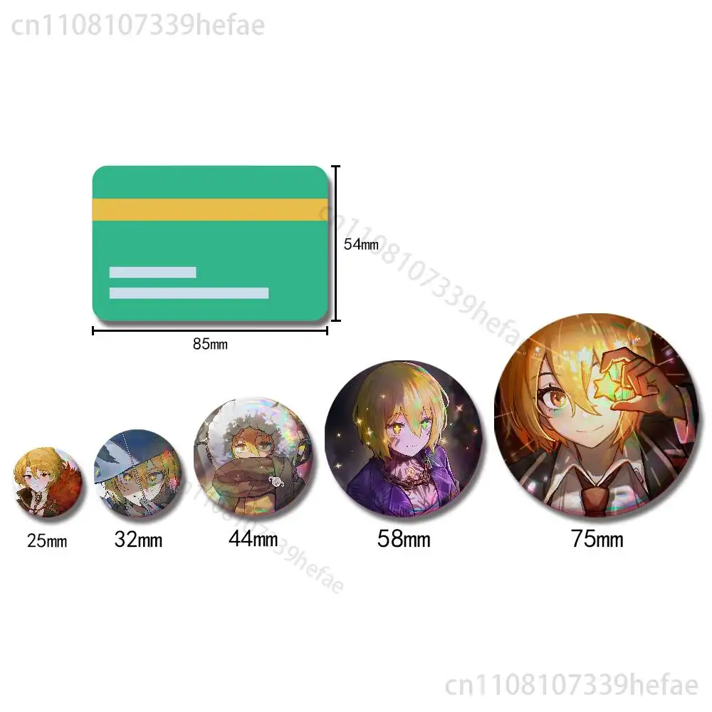 L-Limbus Company Quixote Button Lapel Anime Pin Badges Brooch Jewelry Decoration Gift 25mm 32mm 44mm 58mm 75mm