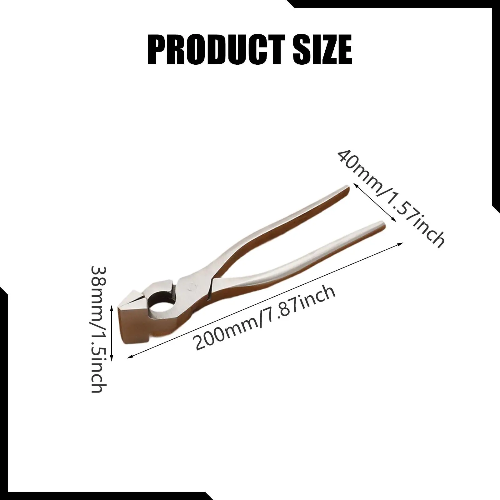 Professional Flatten Pliers Polished Flat Clamp for Leathercrafting Tools Kit for Wallet Bag Making
