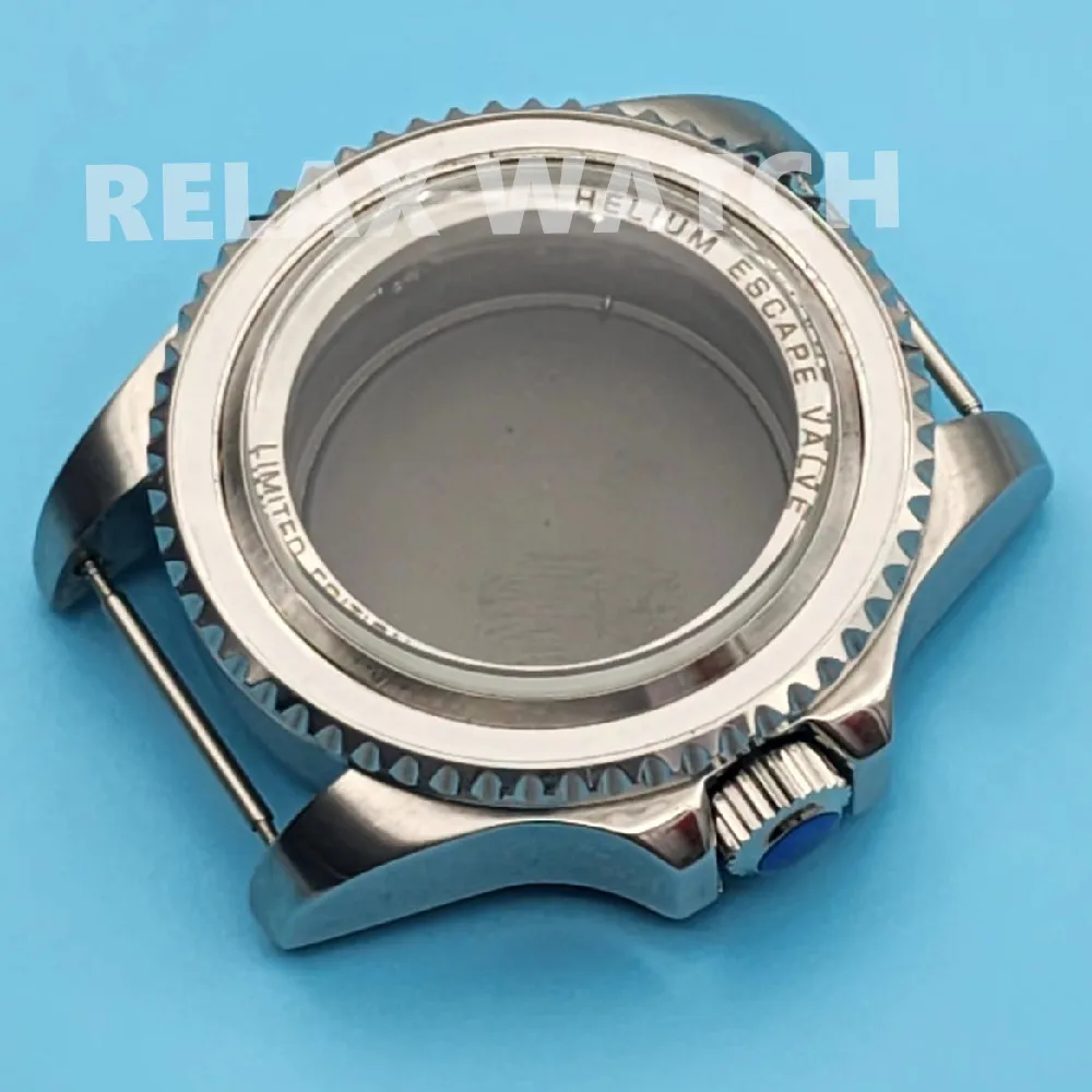 43 мм изогнутые часы из нержавеющей стали в морском стиле, подходят для Nh35 Nh36 Eta2824 Miyota8215, автоматический механизм