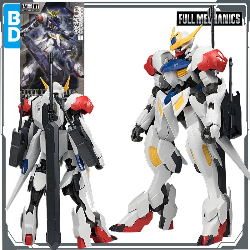 Bandai KIT MODEL Asli GUNDAM MEKANIK PENUH Gundam Barbatos Lupus 1/100 Figur Anime Model Perakitan Mainan Hadiah Model untuk Anak Laki-laki