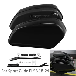Borse laterali nere lucide per Harley Sport Glide FLSB 2018-2024 2023 2022