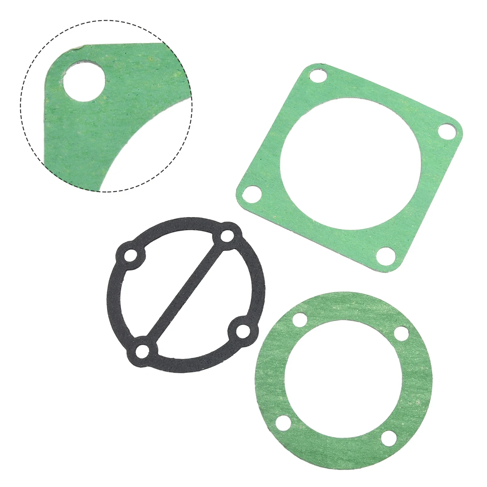 For Air Compressor Head Gasket Set 3PCS 51/65/80/90/95 Type Parts Piston Ring Rebuild Kit Replacement Valve Plate Gaskets