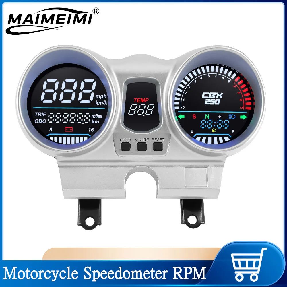 

LED Dashboard Motorcycle Tachometer LCD Digital Speedometer OEM 37100-KPF-961 For Honda CBX250 CBF250 Twister 2001-2008
