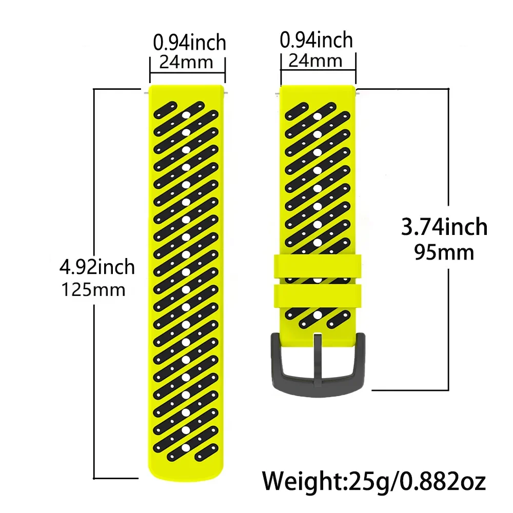Silicone Watch Band For Zeblaze watch Ares 3/Vibe 3S HD/Vibe 6/Vibe 3 GPS/ Vibe 3Pro/Neo 2 Sport replacement 24mm strap Bracecet