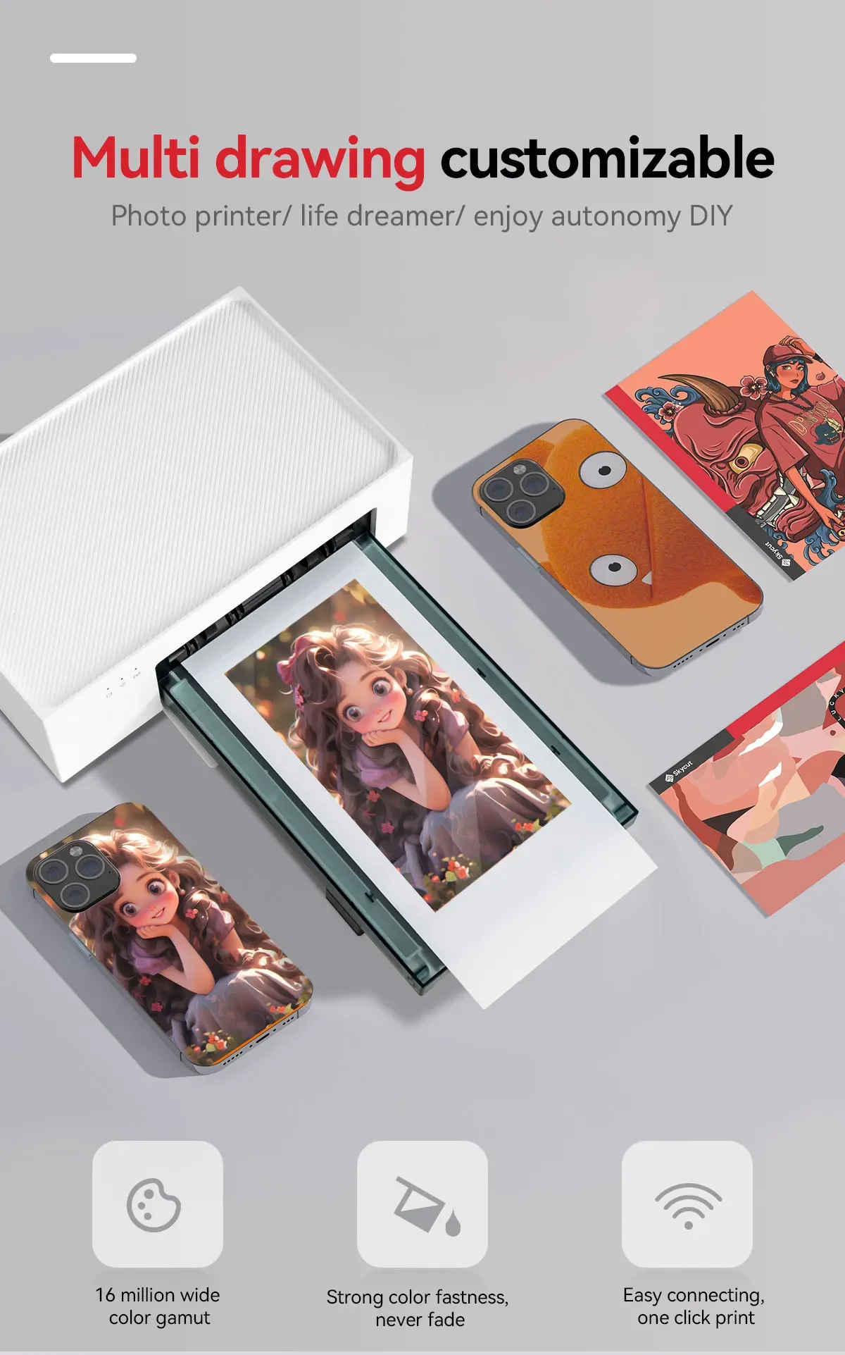Skycut DHP511Hydrogel Films Cutting Machine Raw Material Phone Back Skin Printer for Stickers with Any Photos Mobile Back Film