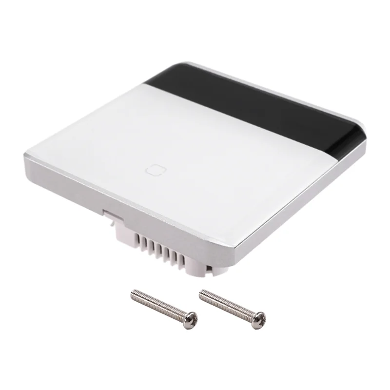

A99E-Tuya Smart Zigbee 3.0 Беспроводной пульт дистанционного управления Светодиодный дисплей Стеклянный сенсорный переключатель Вилка европейского стандарта