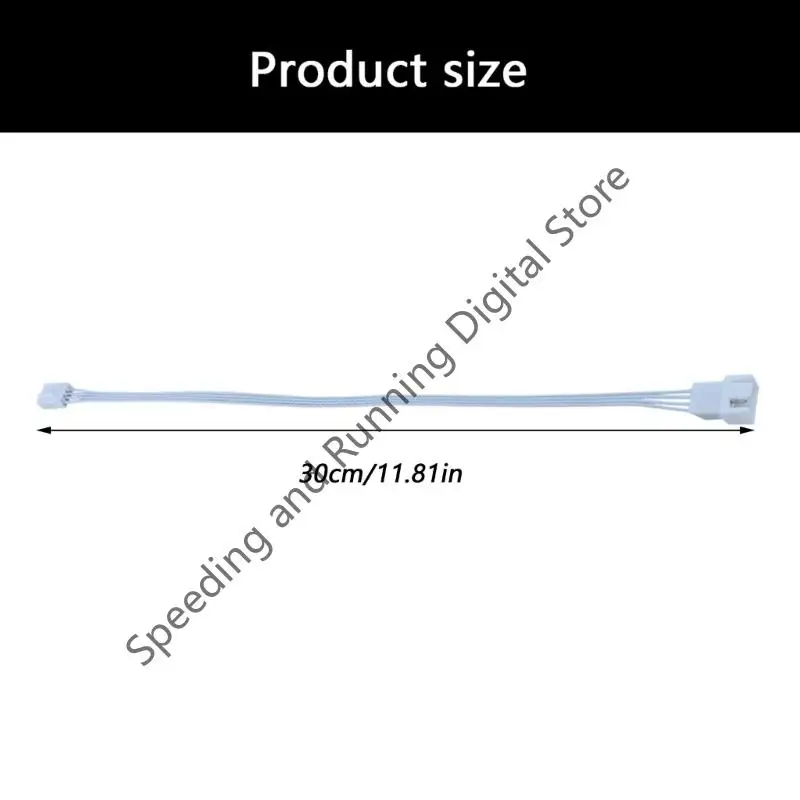 新しい4ピンPWMファンケーブル、1ウェイ、30cm、CPUクーラーファン電源コード延長ケーブルコネクタ、PWM延長ケーブル、PCケース用