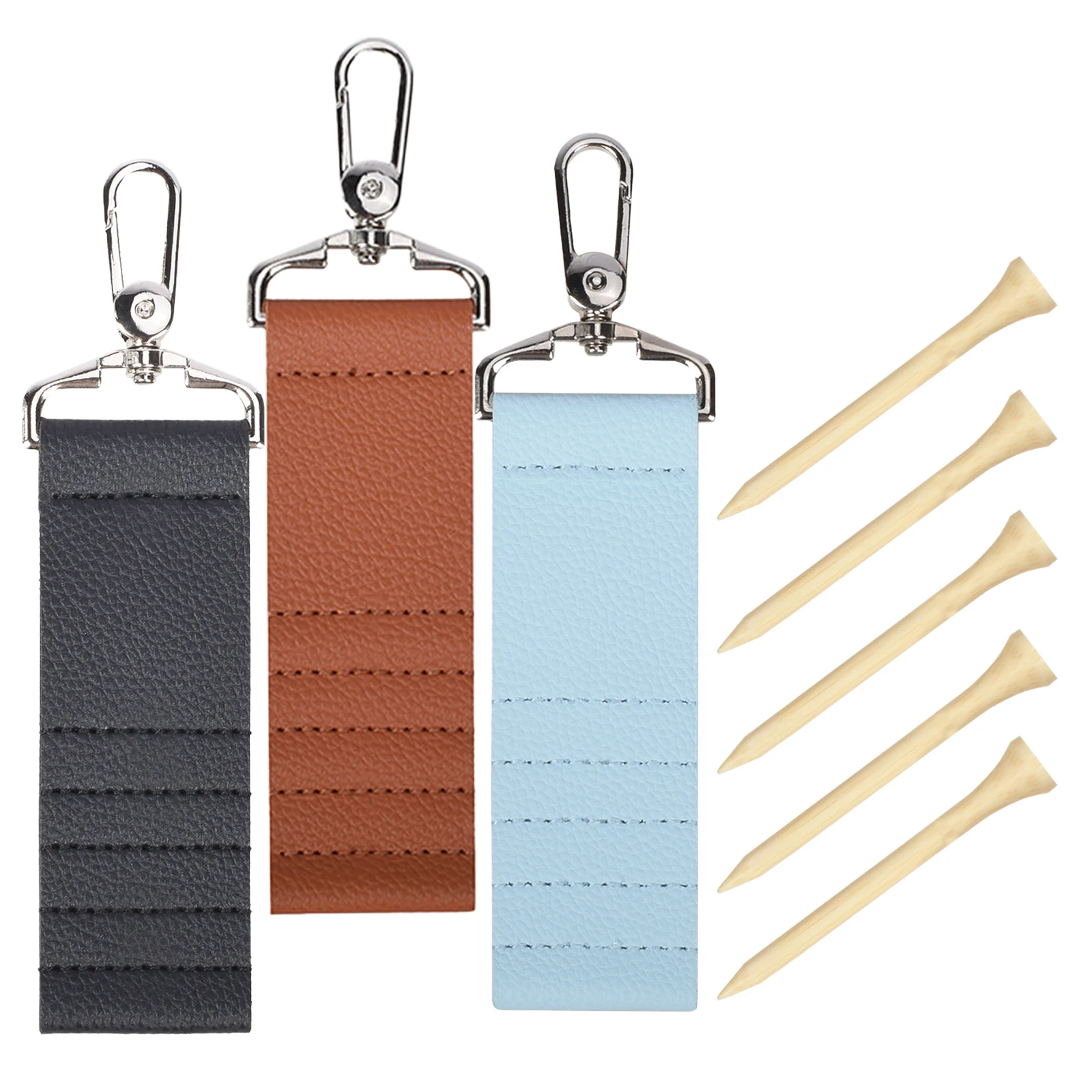 

Portable PU Leather Golf Tee Holder Quick Access Anti-Loss Clip for Outdoor Sports Durable Golf Accessories