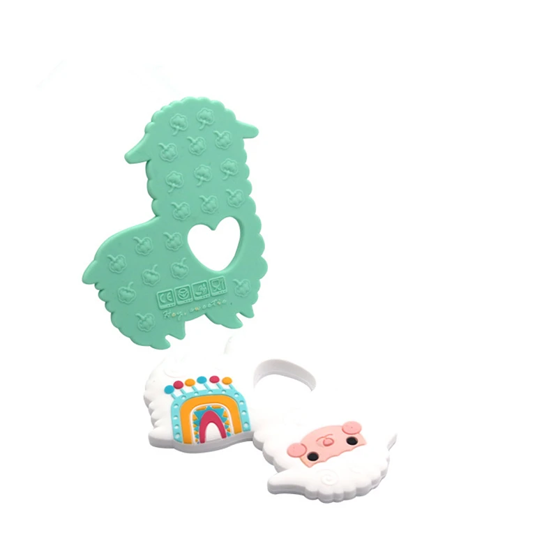 TeWindsor-Jouets à mâcher en silicone pour bébé, accessoires de collier, Krasnoraton laveur, crème glacée liquide, bricolage, jouets de dentition pour bébé, 4 pièces