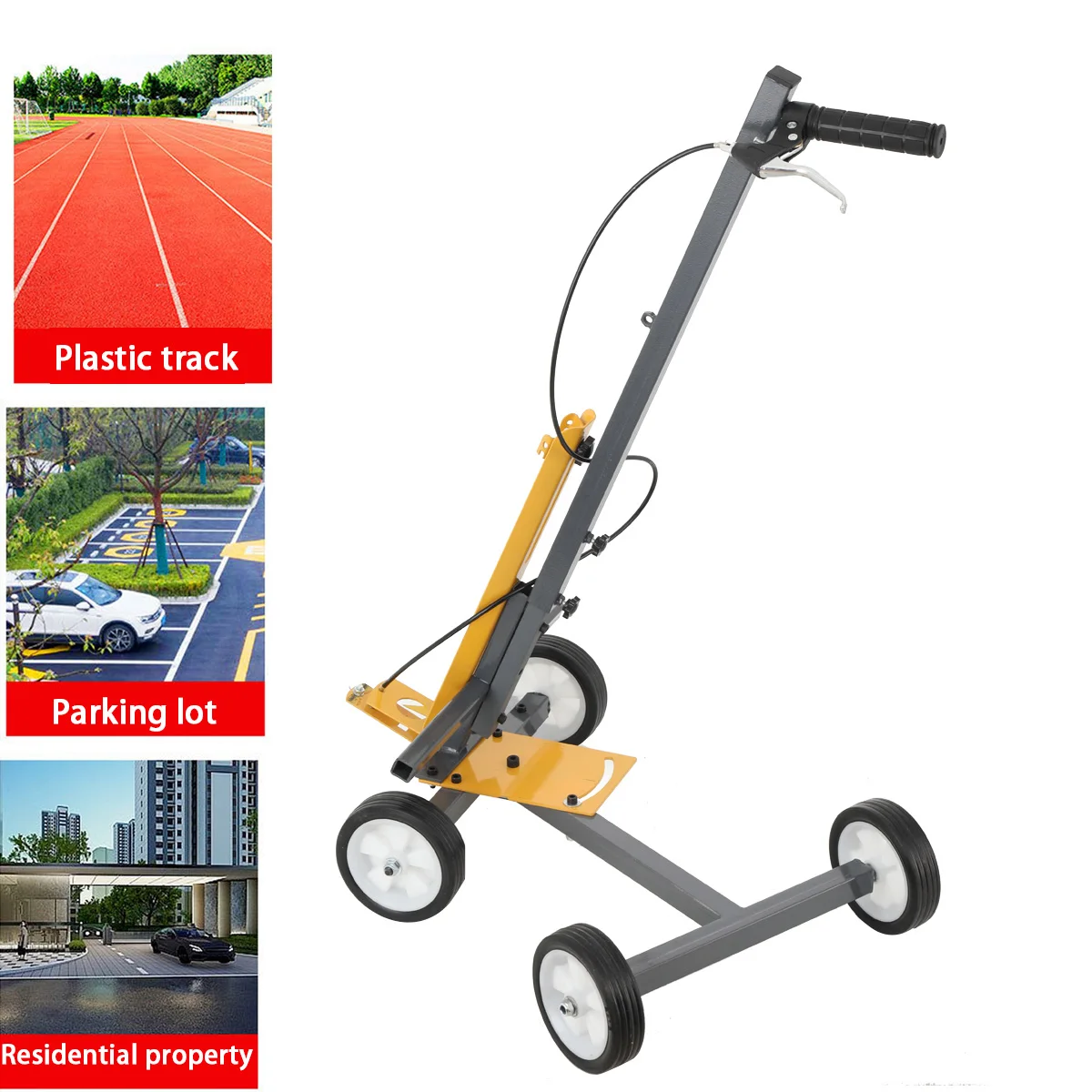 Multifunctional Road Marking Vehicle Manual Traffic Line Marking Machine 5-15cm Floor Line Marking Tool