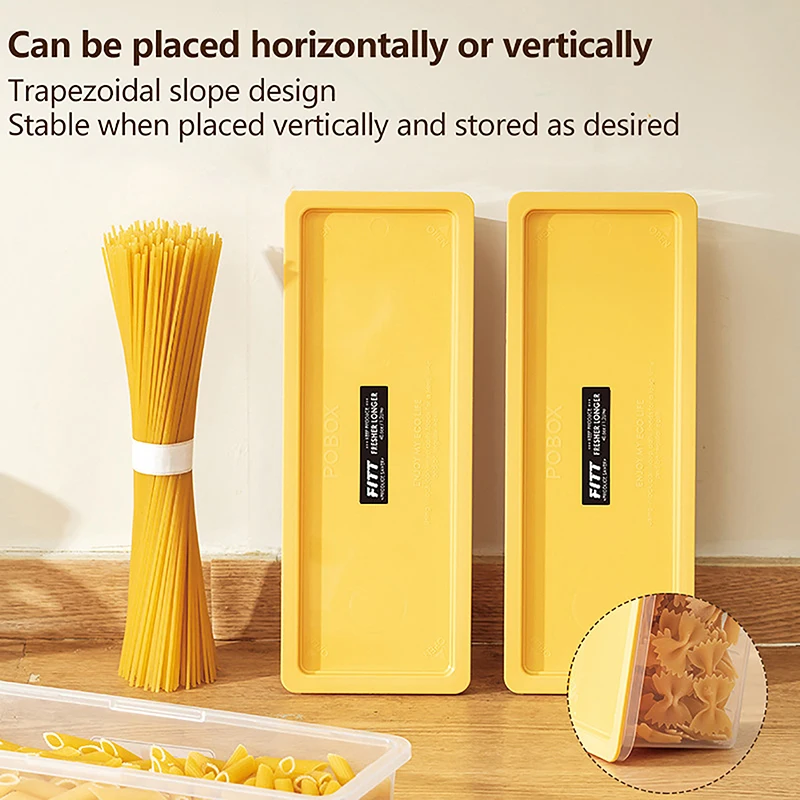 Kitchen Noodle Spaghetti Container Household Cereal Preservation Storage Box With Cover Spaghetti Box Kitchen Food Container