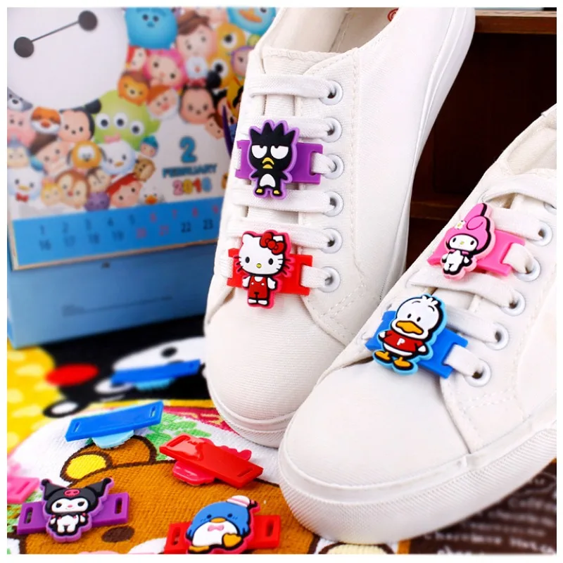 Stitch Cartoon Sneakers Decoration Shoelace Buckle Princess Shoe Decoration Flower Buckle Children Sneakers Shoelace Accessories