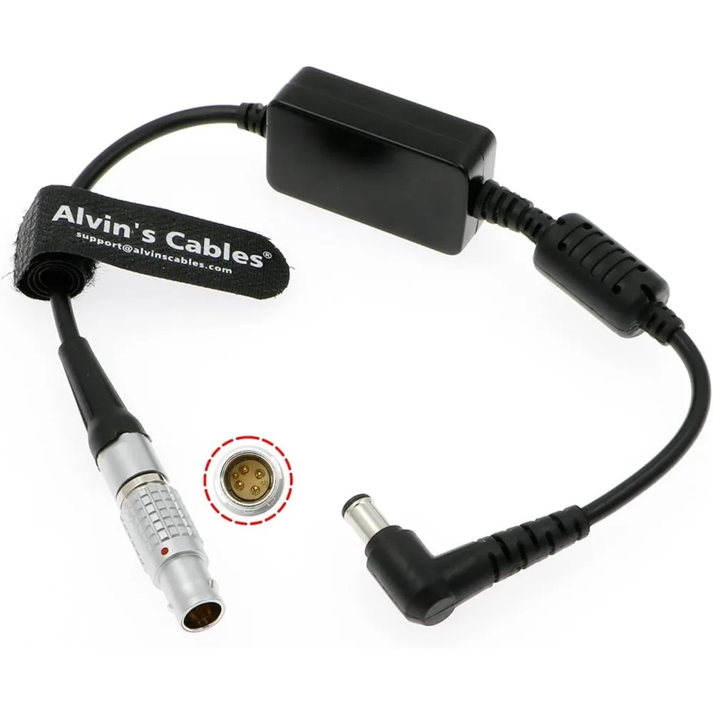 Alvin's Cables Power Cable for Sony FX6|FX9 from DJI Ronin 2 Gimbal Stabilizer 6 Pin Male to DC Right Angle 50CM| 19.7 inches