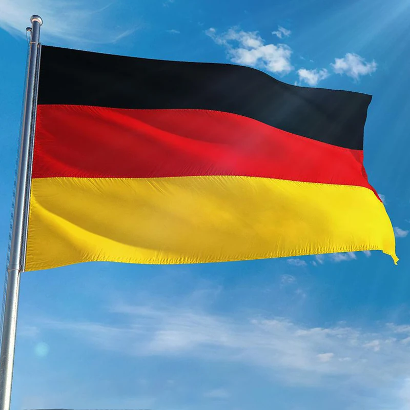 

EOODLOVE FLAG German flag 90X150cm polyester fiber indoor and outdoor 3x5 feet German hanging decorative flag