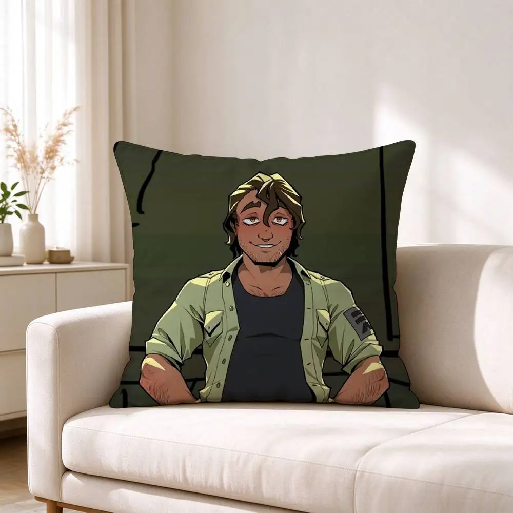 H-Horror Visual Novel YKMET Strade Square Double-Sided printed Pillow Case Bedroom Bedside Pillow Sofa Cushion Cover 3