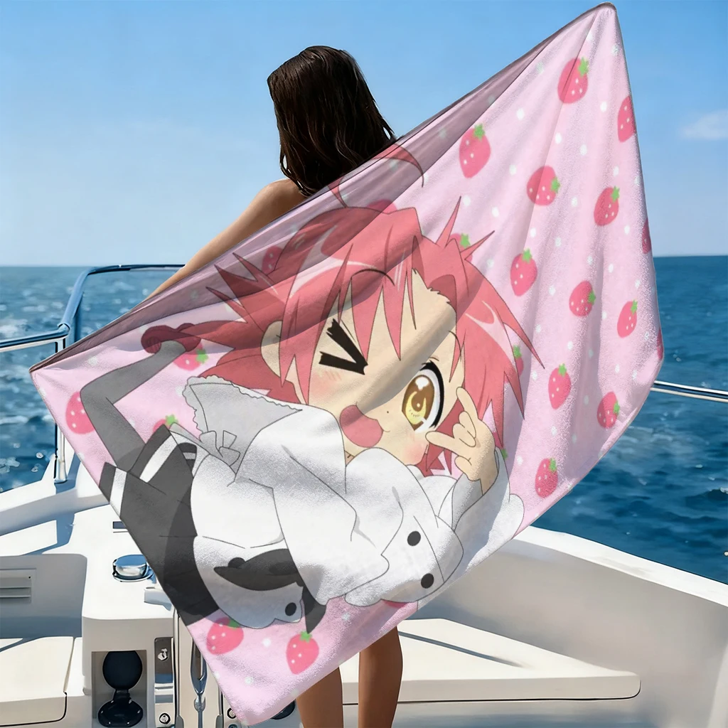 1pc Anime Girl Beach Towel Sma - Towel Small Sport 评论和价格