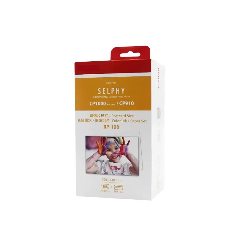 6 Inch Photo Paper Photo Printer RP108 for Canon Selphy CP1500 CP1300 CP1200 CP1000