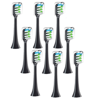 9PCS Replacement Brush Heads for SOOCAS V1 V2 X3 X3U X5 D2 D3 SOOCARE Sonic Electric Toothbrush Head Soft Bristle,A