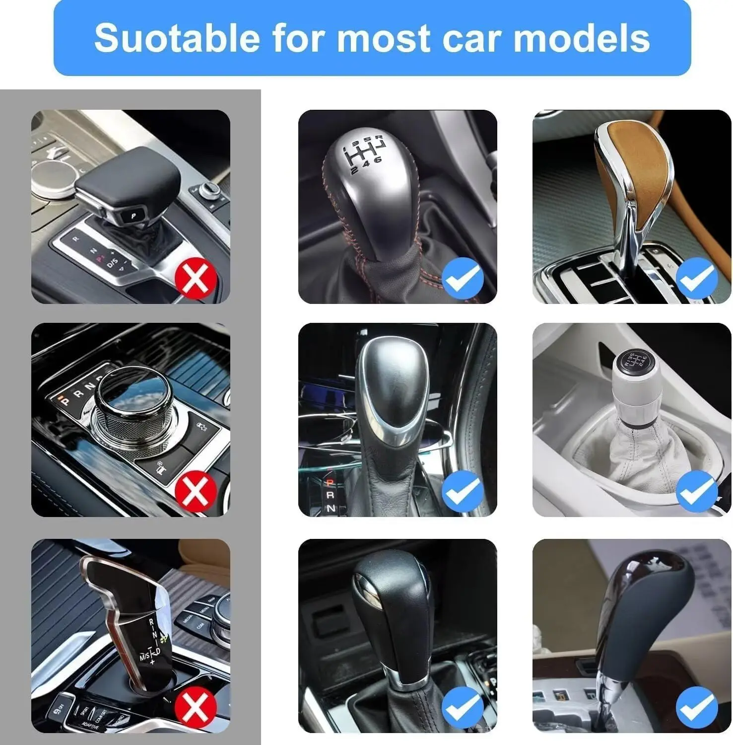 Gear Shift Hoodie Cover Shift Cover Gear Handle Decoration Fits Manual Automatic Universal Car Shift Lever Interior Decor