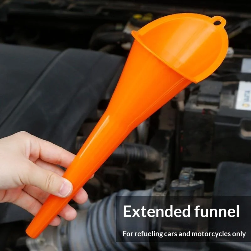 New 2-In-1 Refueling Funnel With Strainer Can Spout For Oil Water Fuel Petrol   For Auto Car Motorcycle Bike Truck ATV