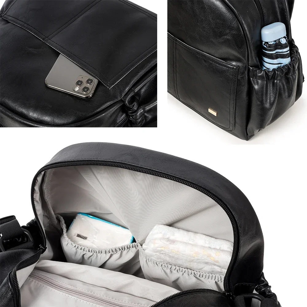 Large Waterproof Diaper Bag Backpack for Moms 5