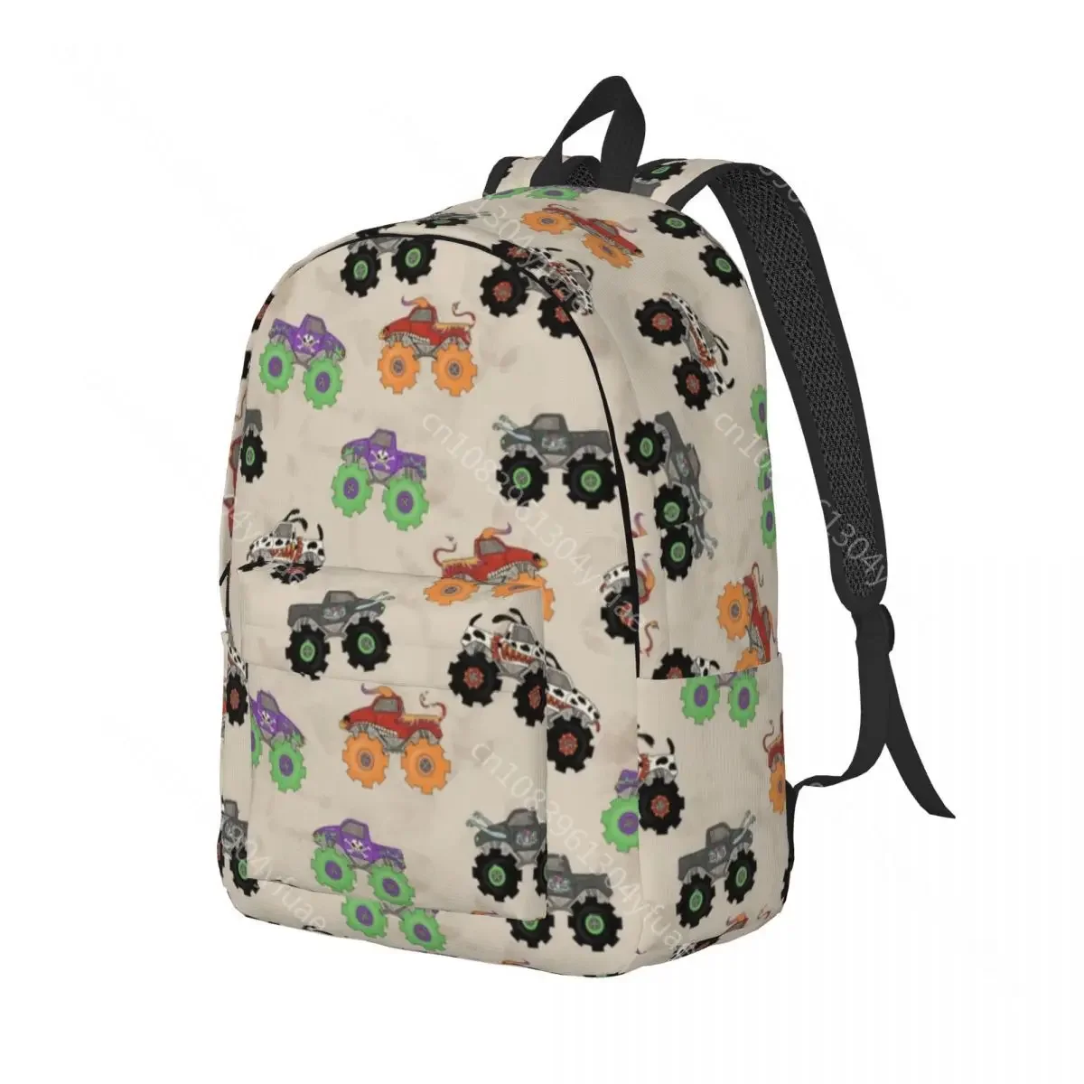 Monster Trucks-mochila de Trekking de zombis para niño, mochilas escolares transpirables de diseñador, mochila moderna, regalo de Navidad