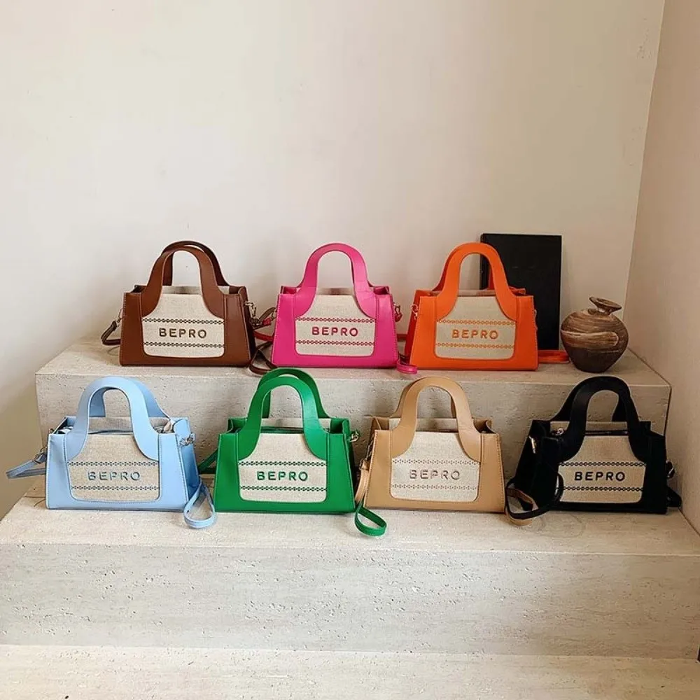 

Большая вместительная сумка-кроссбоди из ПУ с принтом, легкая, контрастных цветов, женская сумка через плечо в стиле «допамин», цветная