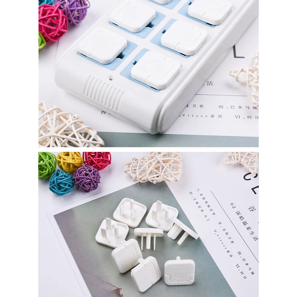 

50Pcs Us Plug Covers White Strong Plastic Socket Protection Child Safety Electrical Shock Prevention