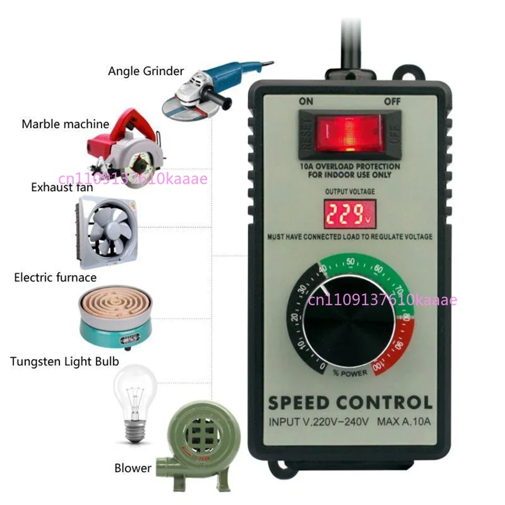 4000W Stepless Speed Controller, Angle Grinder Governor Switch for Blower & Electric Drill, EU/US/UK Plug