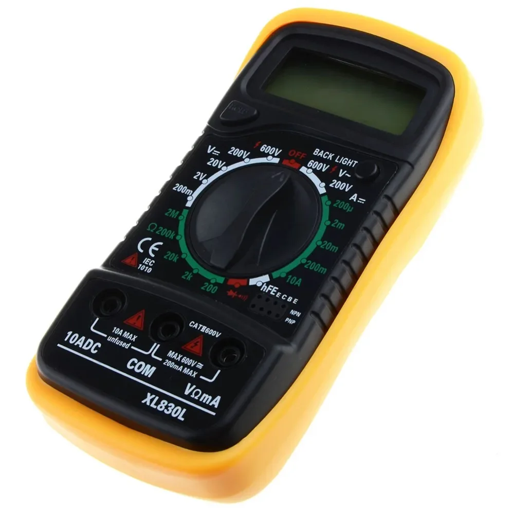 Handheld Multimeters Counts Measurement LCD Digital Multimeter Tester XL830L