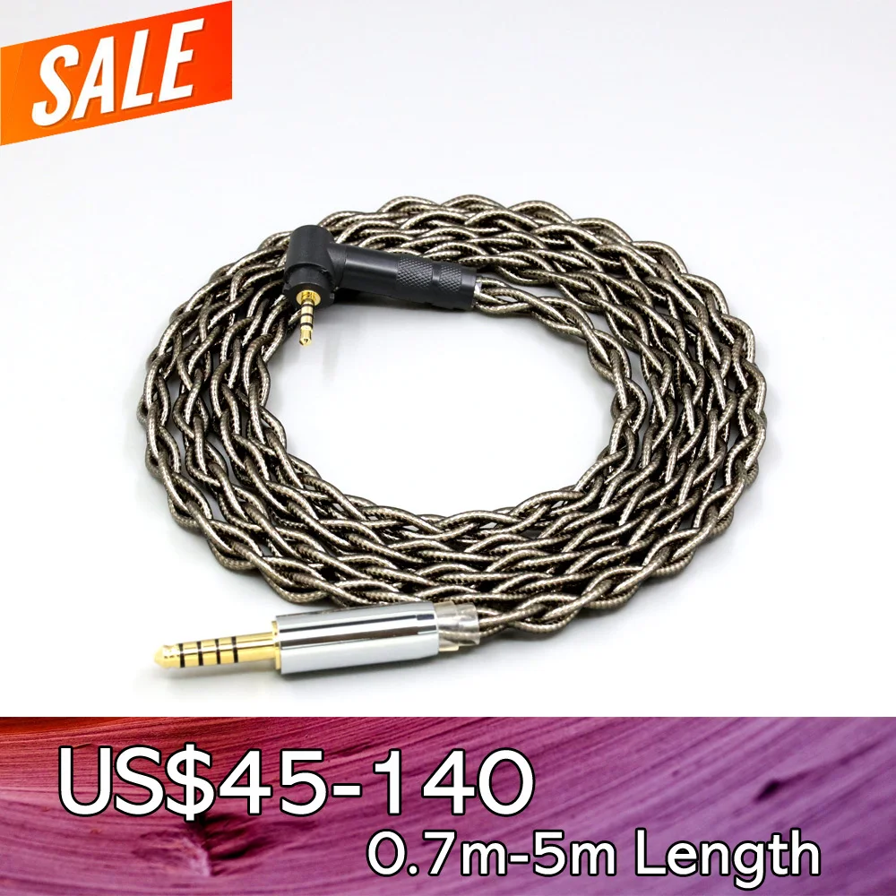 

99% Pure Silver Palladium + Graphene Gold Earphone Shielding Cable For Fostex T50RP 50TH Anniversary RP Headphone LN008480