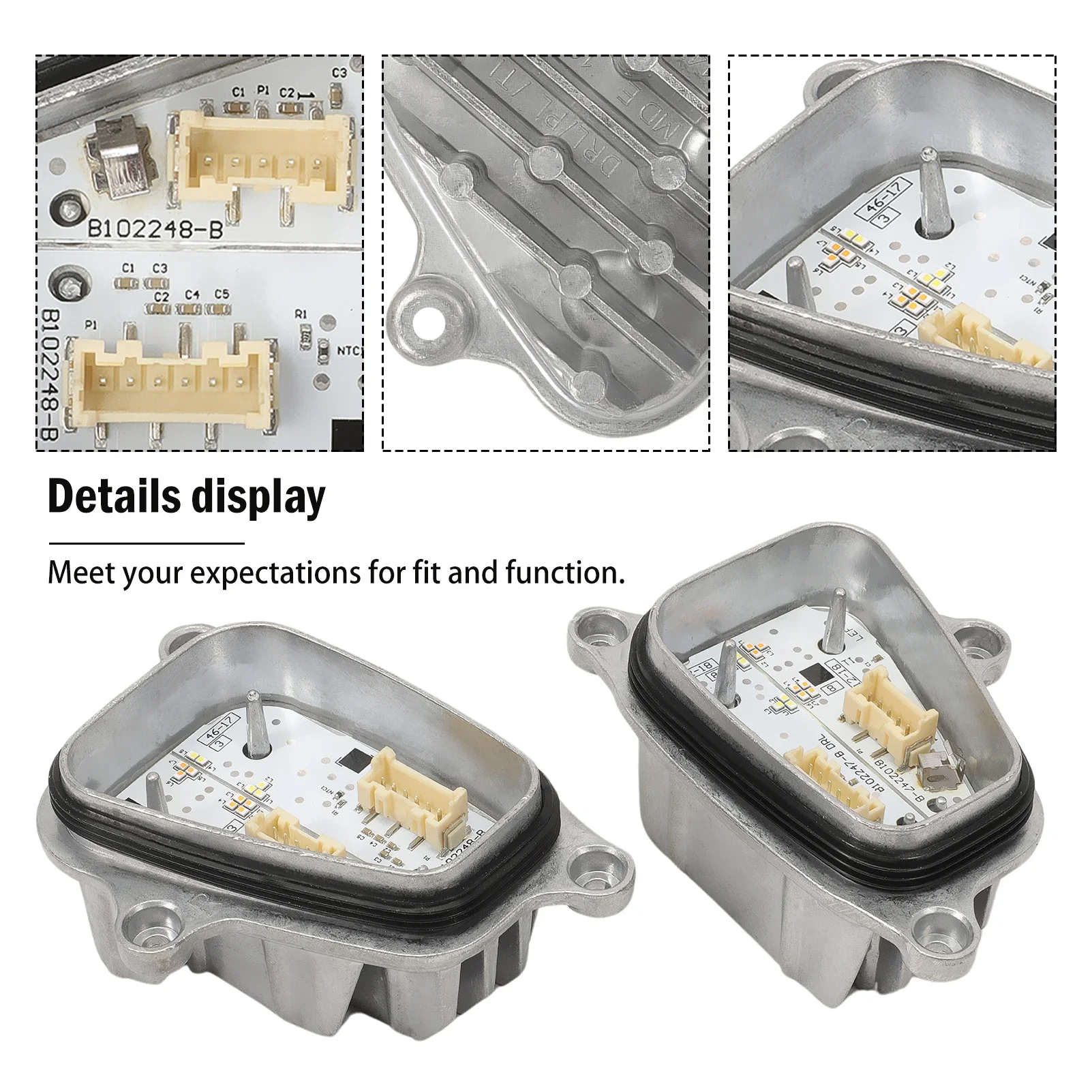 

Модуль дневных ходовых огней фары, чипы DRL с радиатором для Seat Arona Ibiza 2017-2023 6F0941475 6F0941476