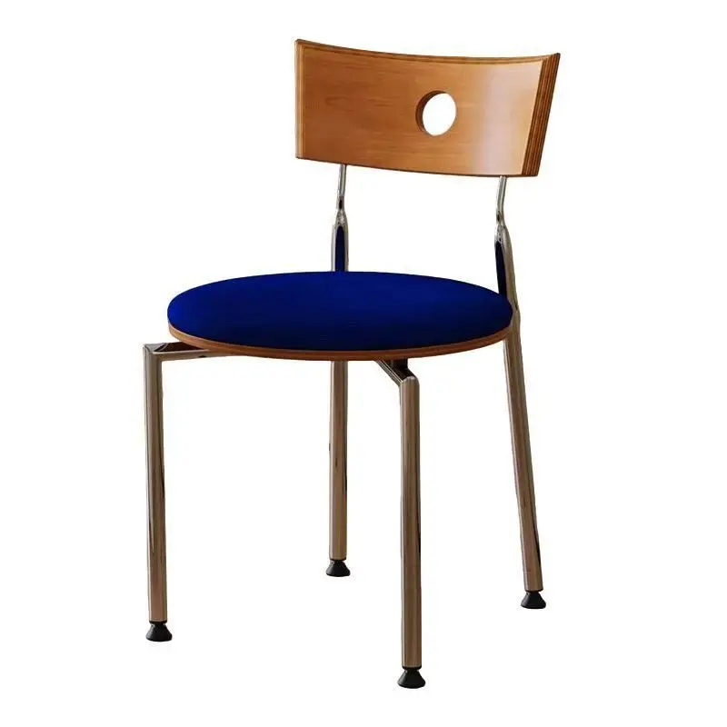 

Nordic solid wood dining table and chairs Home medieval dining chair Dopamine chair