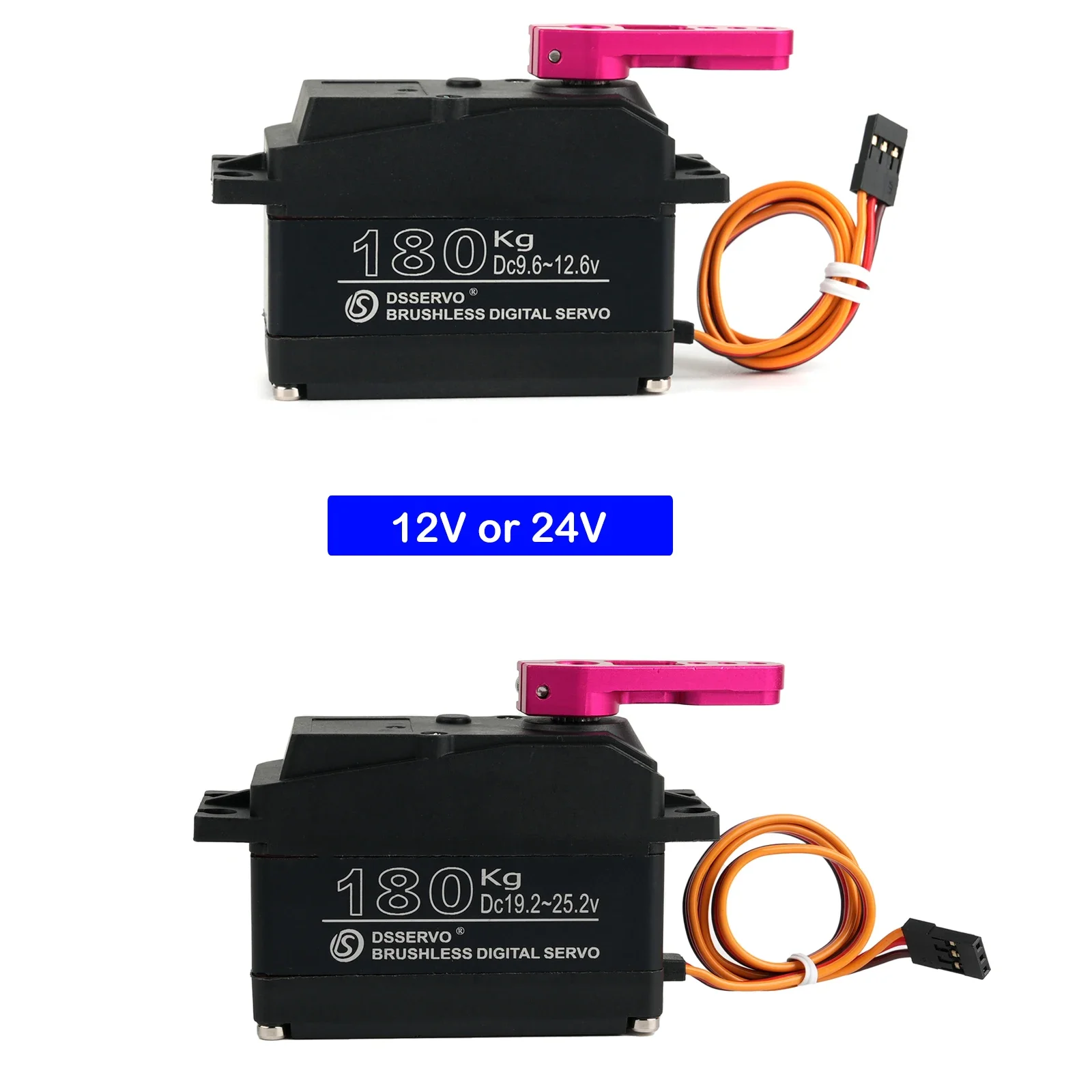 180KG Digital Servo BLS51180 12V/24V 180kg.cm High Speed High Voltage Metal Gear Servo with 18T Arm 180 270 Degree for Car Robot