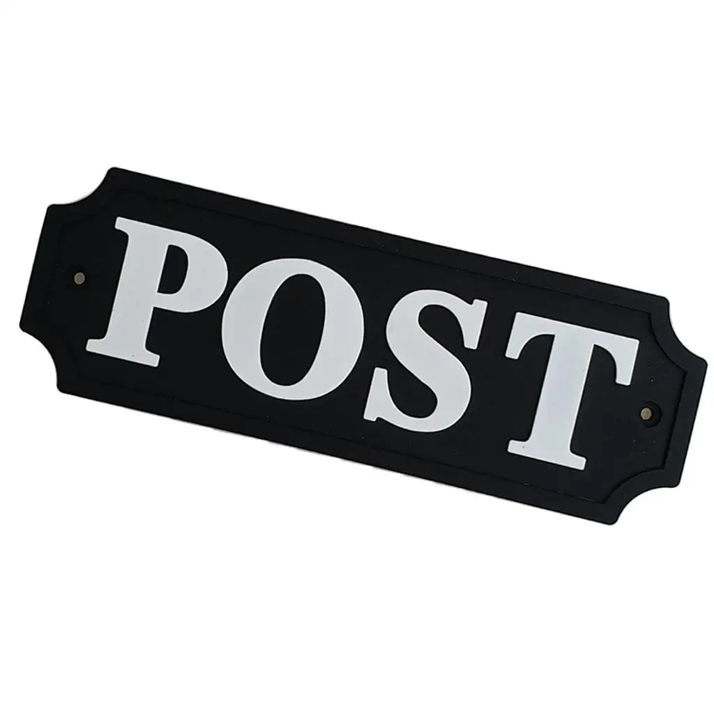 Durable PVC Door Sign Wall Plaque Plate Notice for Mailbox Post Room A