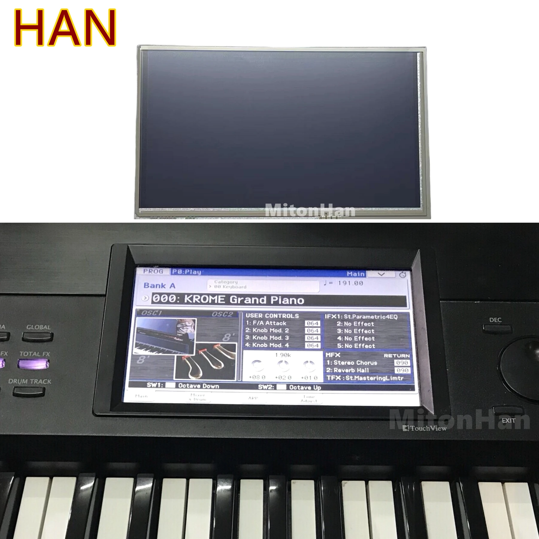 

Новый дигитайзер сенсорной панели Korg KROME