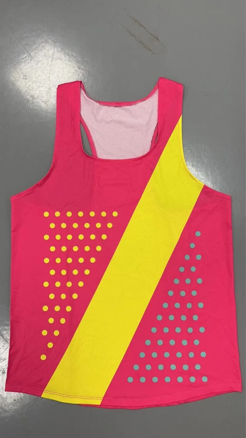 Outdoor Indoor Fitness Sports Vest Summer Fitness Wear Elastic Breathable Quick Drying Sleeveless T-Shirt Quick Drying