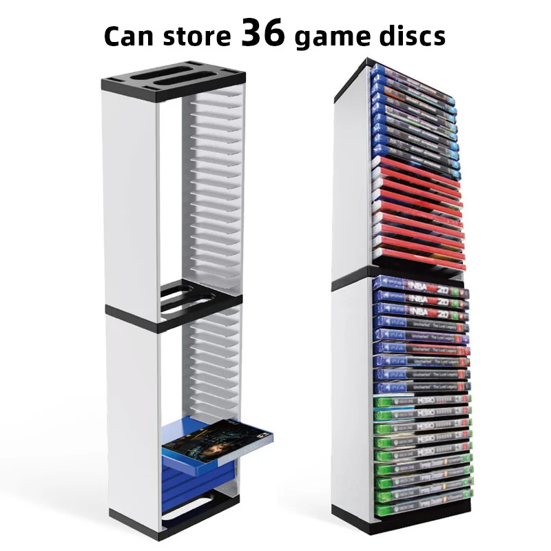 DATA KIKKER Host Disc Dubbellaags Opbergdoos Houder Voor PS5/PS4/Schakelaar Disc Plank voor Xbox serie X Houder Accessoires - afbeelding 2