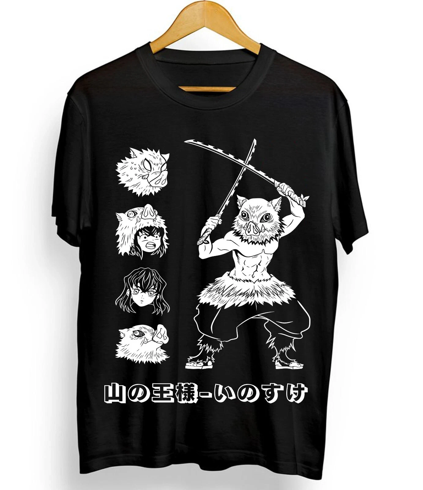 Relaxing and Comfortable  Demon Slayer Inosuke Kimetsu No Yaiba - Anime Movie Comic Shirt 2026 New Cotton Summer for Men