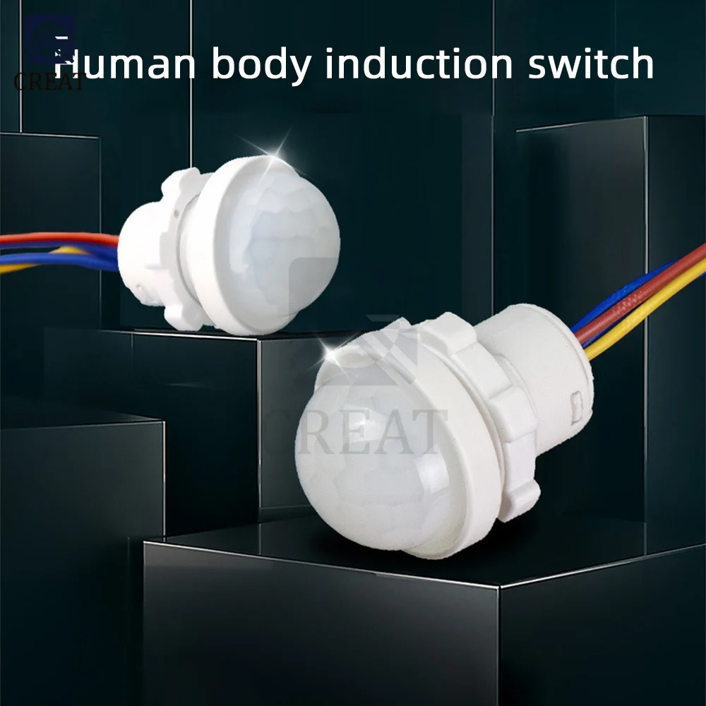 Sonda PIR a infrarossi sensore di movimento del corpo a LED LED PIR rilevazione del sensore di movimento a infrarossi interruttore automatico della