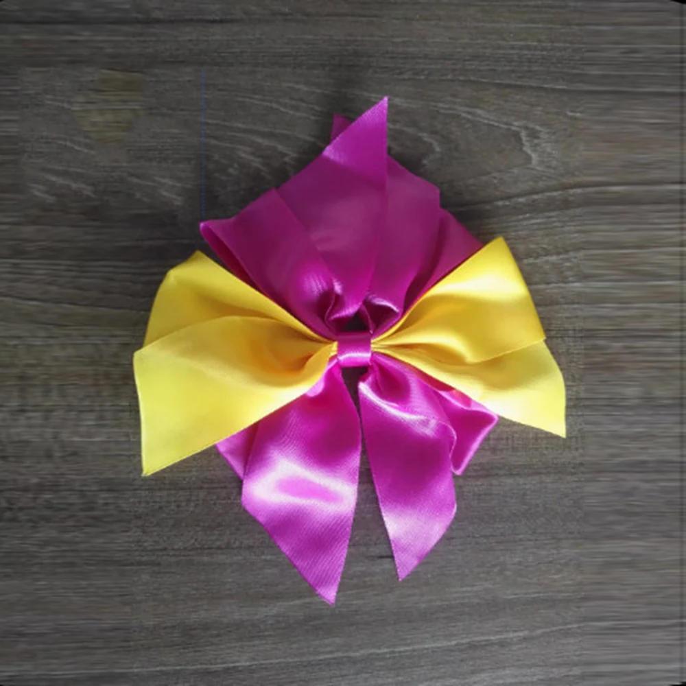 

Two Tone Satin Headband With Bow, Cute Girl's Hair Accessory