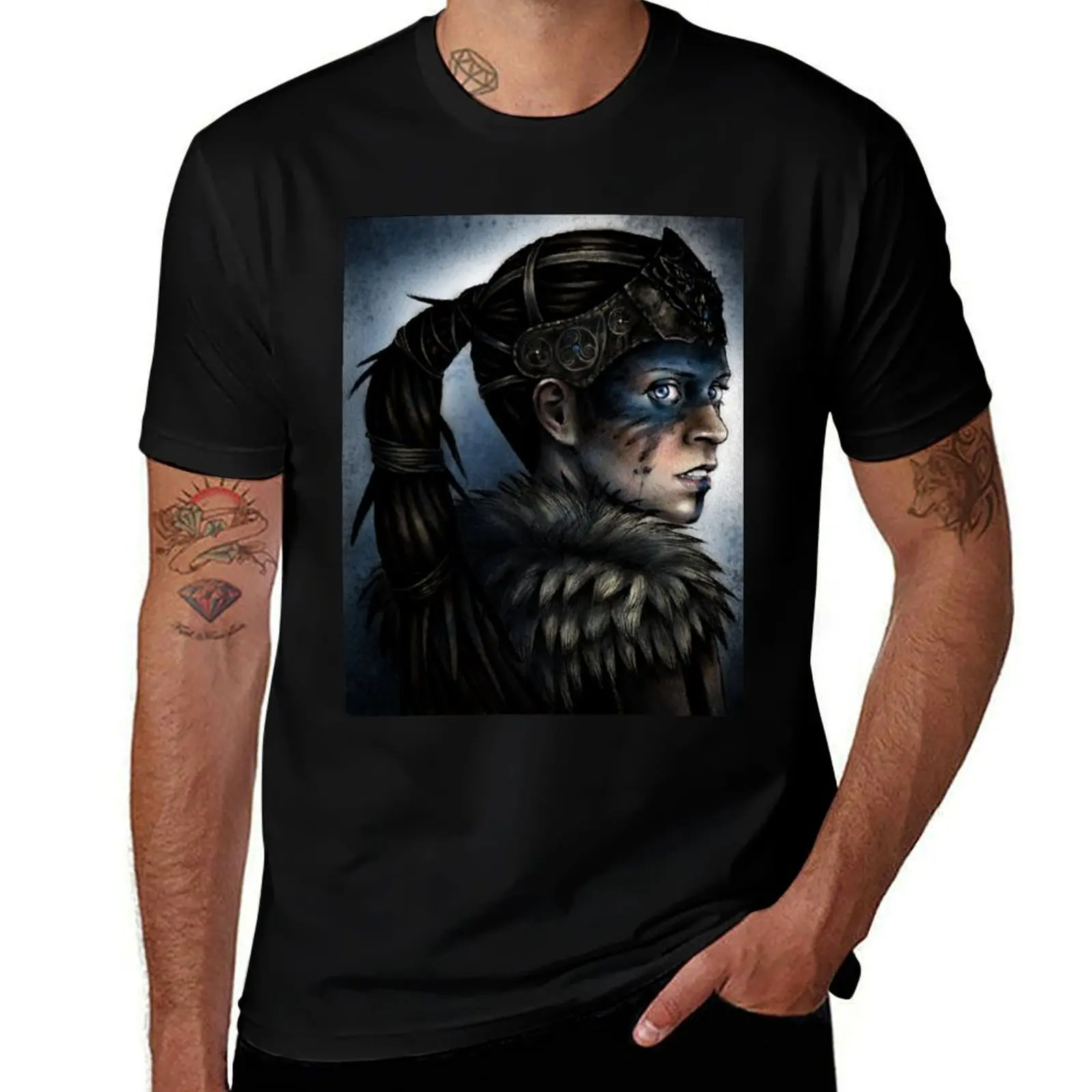 Senua T-Shirt cotton graphic tees aesthetic clothes men clothings