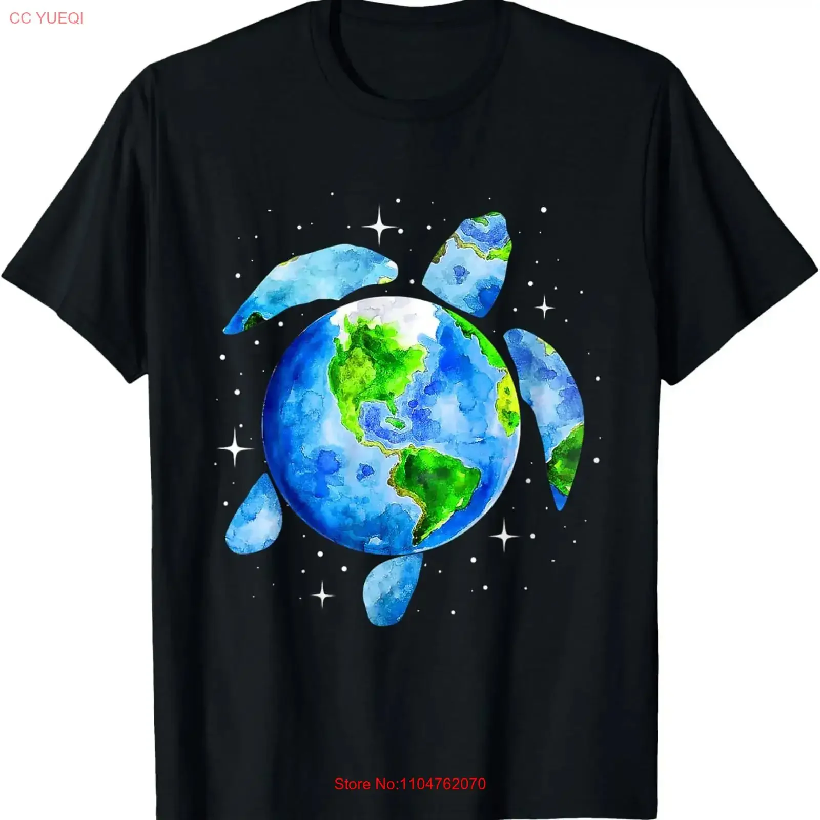 Earth Day 2022 Restore Save the Planet Sea Turtle Art T Shirt  vintage Washed Slightly Soft Unisex Stylish