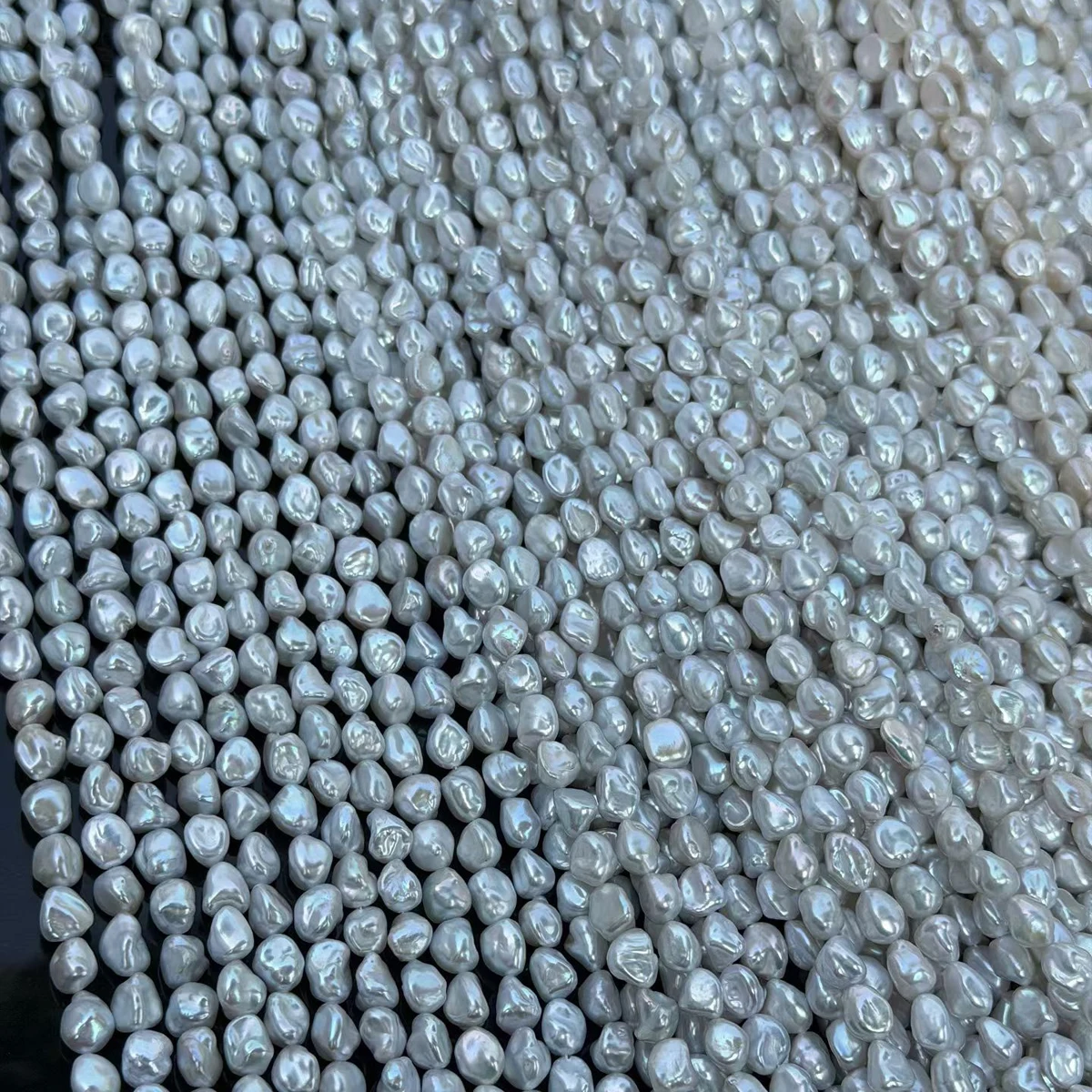 6-7mm Baroque Natural Freshwater Pearl Irregular Spacer Beads DIY Jewelry Making Necklace Bracelet Earring Accessories